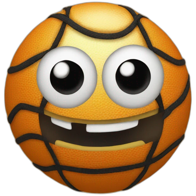 a ball with eyes emoji