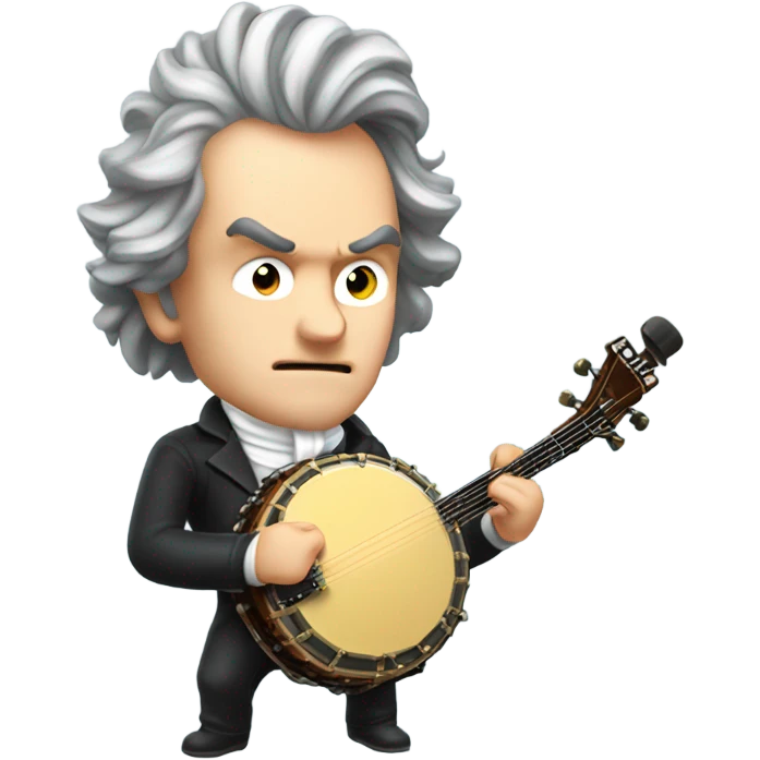 Beethoven explosion banjo emoji