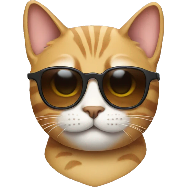 Cat with sunglasses emoji