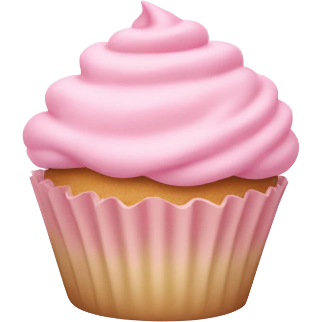pastel pink cupcake emoji