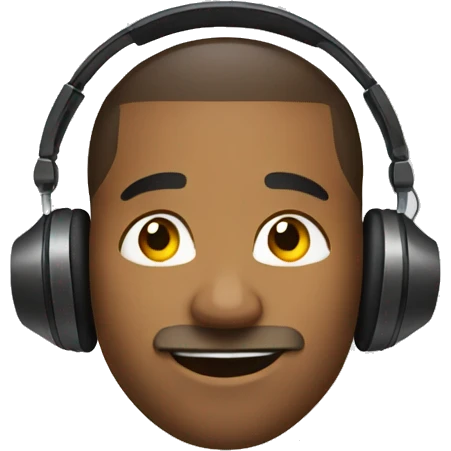 Silent disco emoji