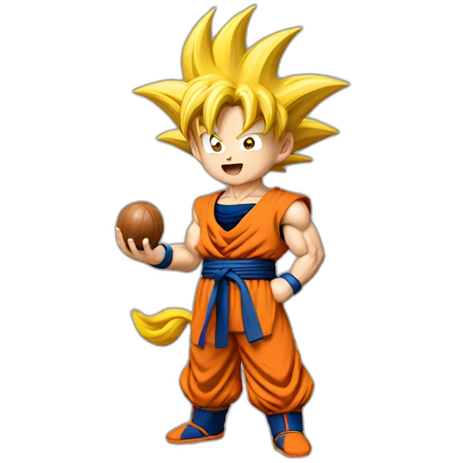 goku holding nuts emoji