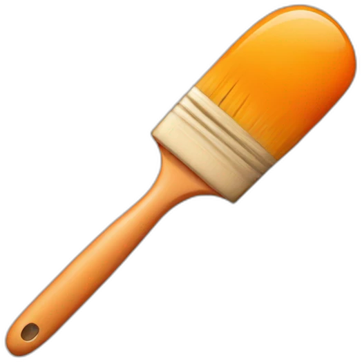 Orange pinsel emoji