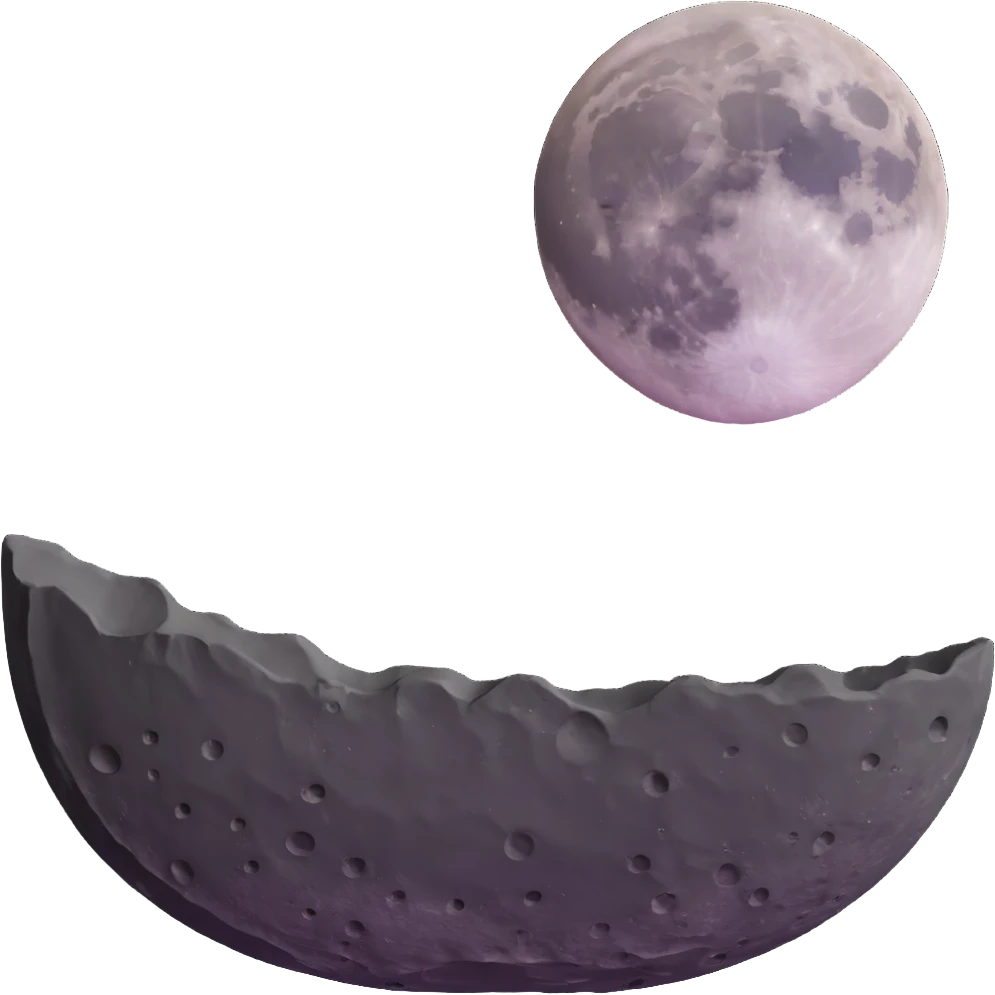 full moon with craters emoji