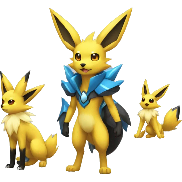 Jolteon-Umbreon-Lucario full body emoji