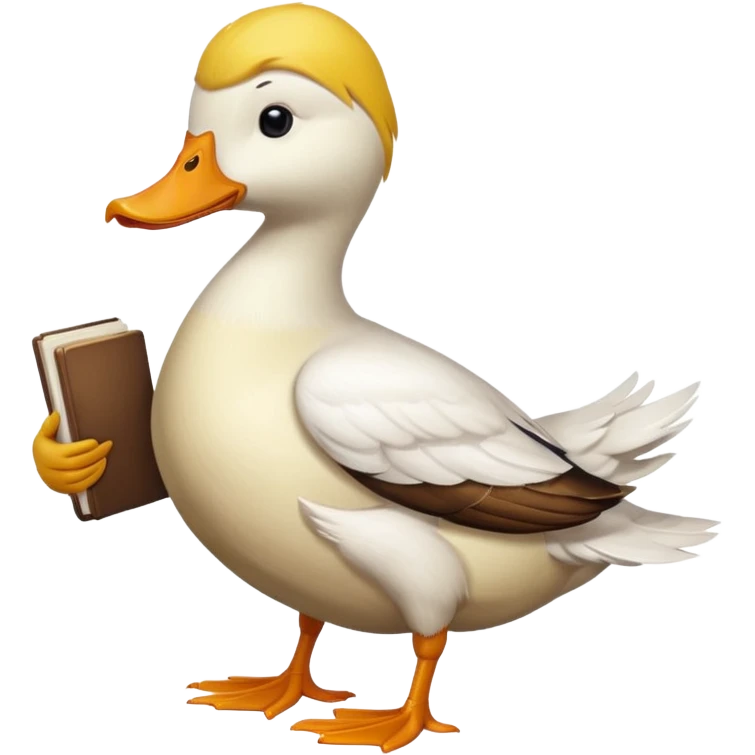 duck with book emoji