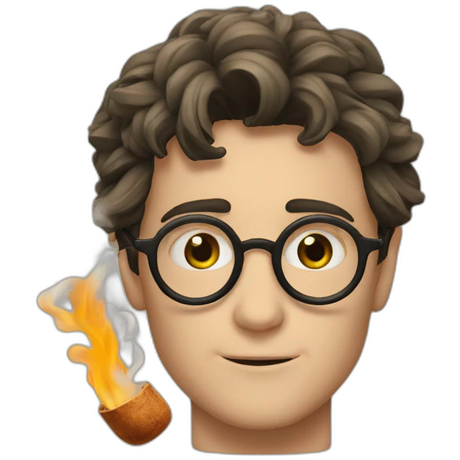 Harry Potter herb smoking emoji