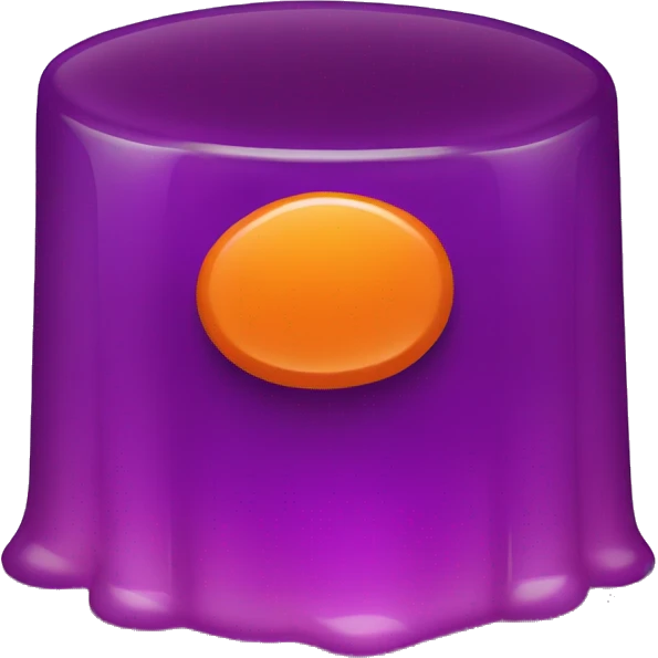 Single Purple and Orange Jello  emoji