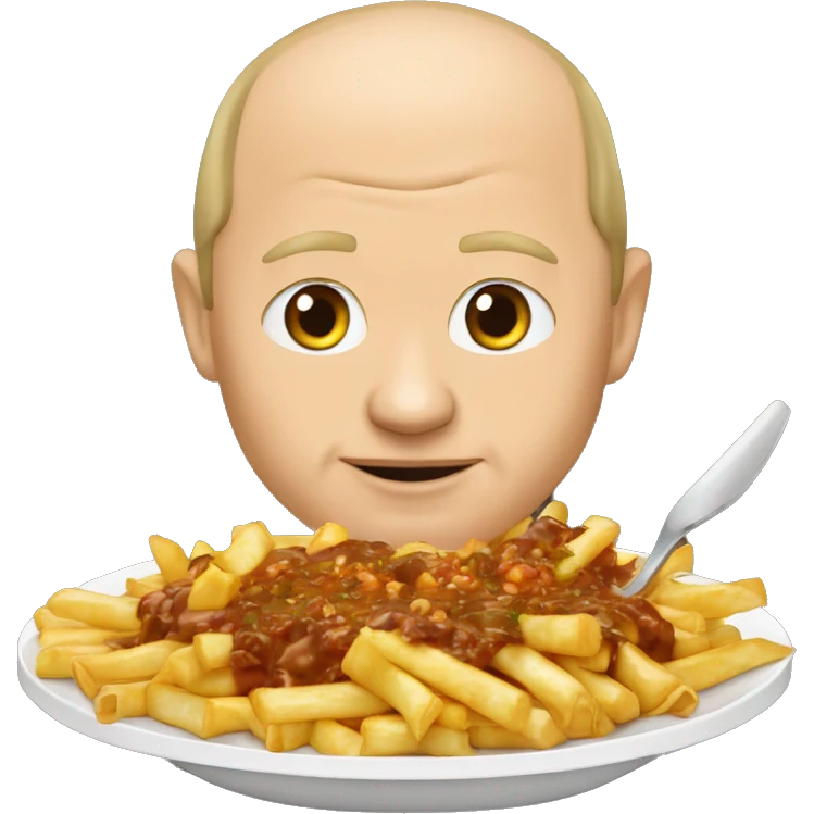 Putin qui mange une poutine emoji