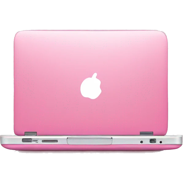 Pink laptop emoji