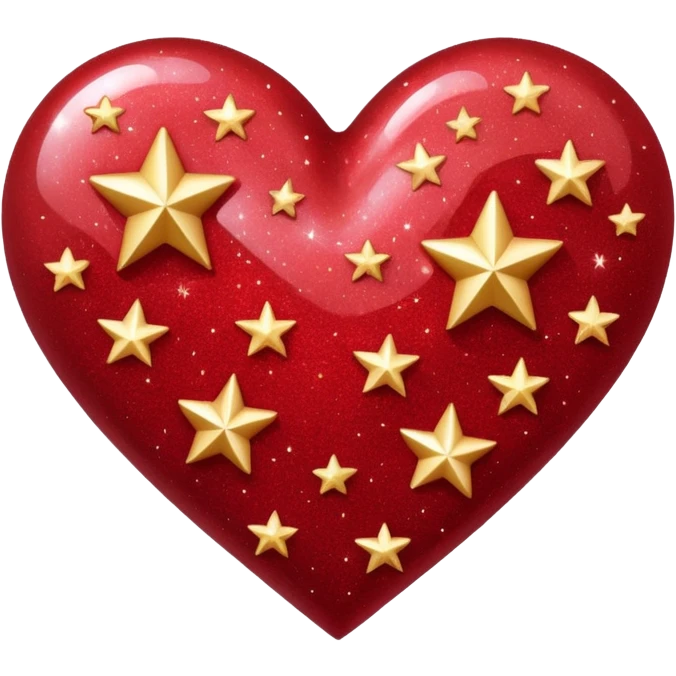 heart with star-shaped glitter emoji
