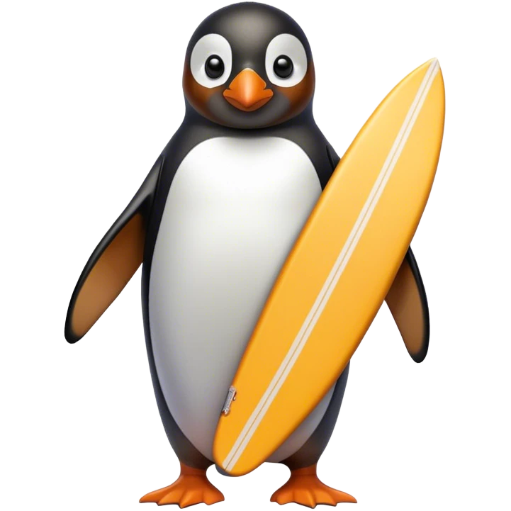 surf's up penguin big z emoji