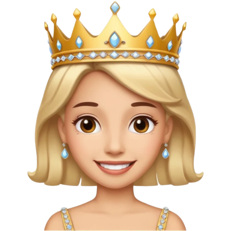 Emoji gasping say “tiara” emoji