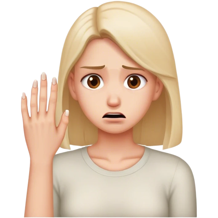Nail biter emoji