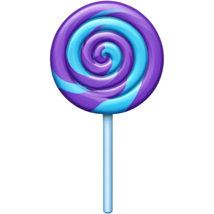 lolipop roxo e azul emoji