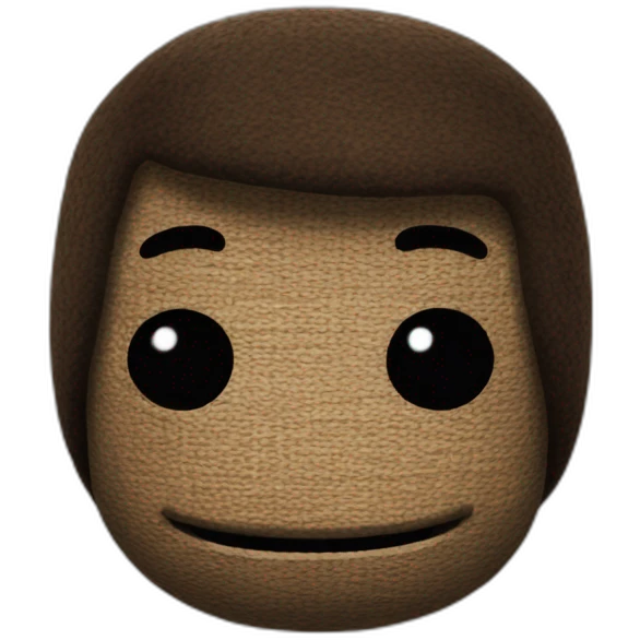 littlebigplanet sackboy head emoji