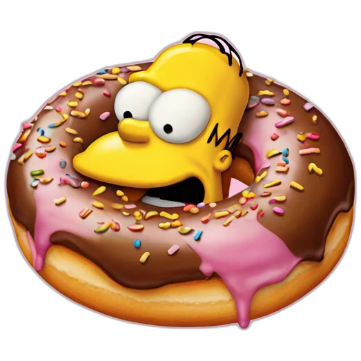 Homer Simpson donut emoji