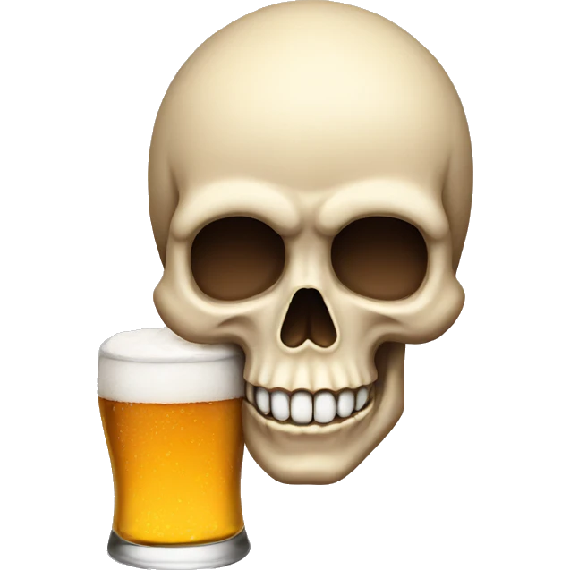 cheers skull emoji