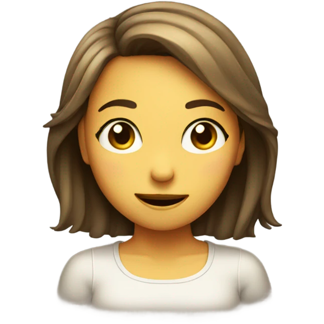 Girl winking  emoji