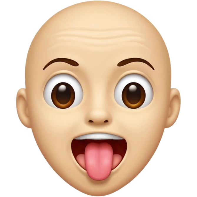 😛+ shaking head emoji