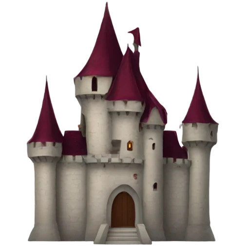 burgundy vampire castle emoji