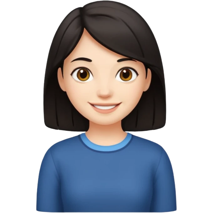 a standing dark haired girl emoji