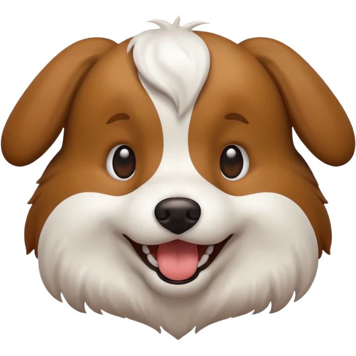 Dog popping emoji