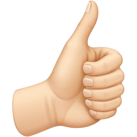 kciuk w górę z wystawionym dodatkowo palcem wskazującym  emoji