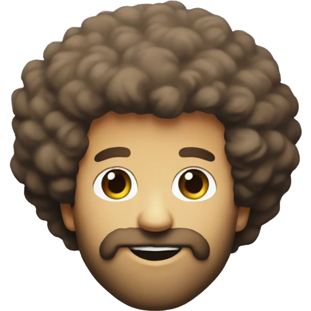 BOB ROSS paint palette  emoji