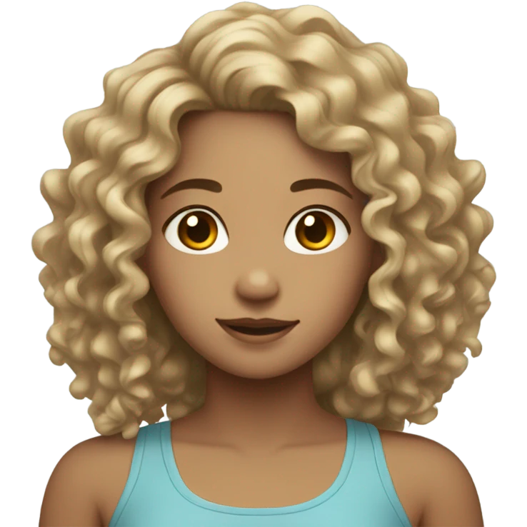 Light girls with curls emoji