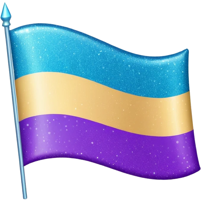 glitter cian and purple lgbtq emoji