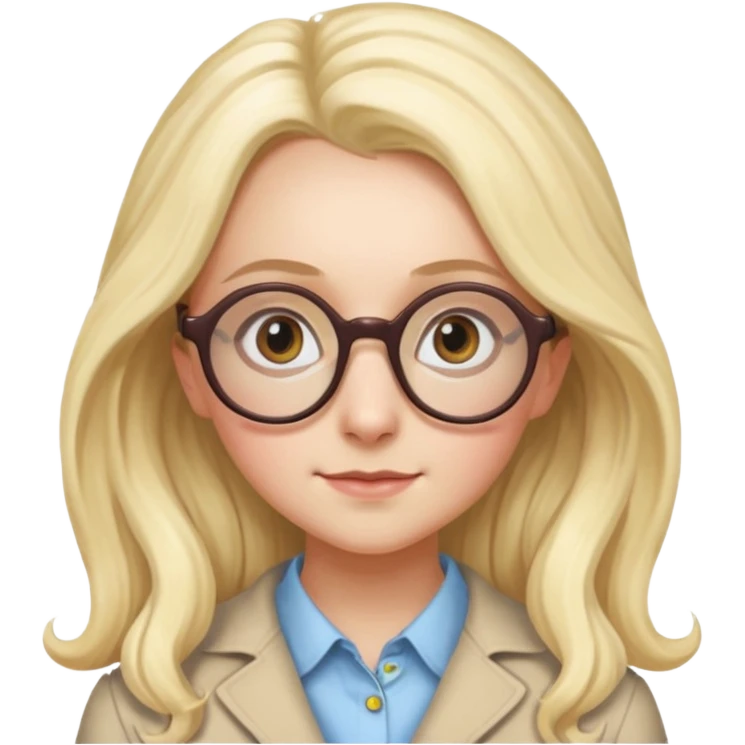 Luna Lovegood in her unique glasses emoji