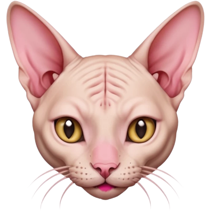 Sphynx cat naughty nosepicking emoji