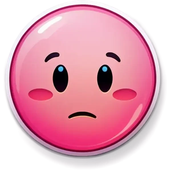 Pink iOS emoji bubble emoji