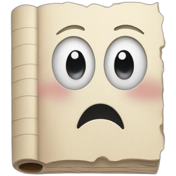 Crying book emoji