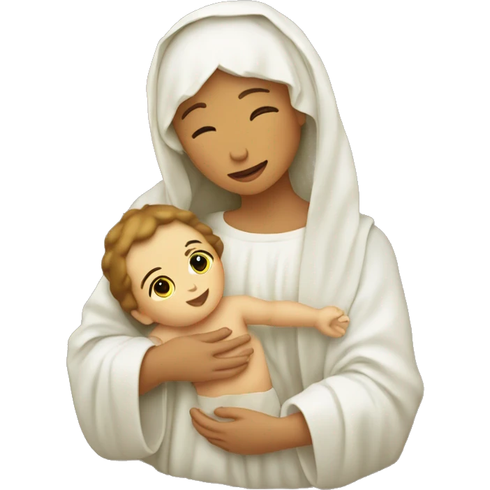 baby jesus being held by mary emoji