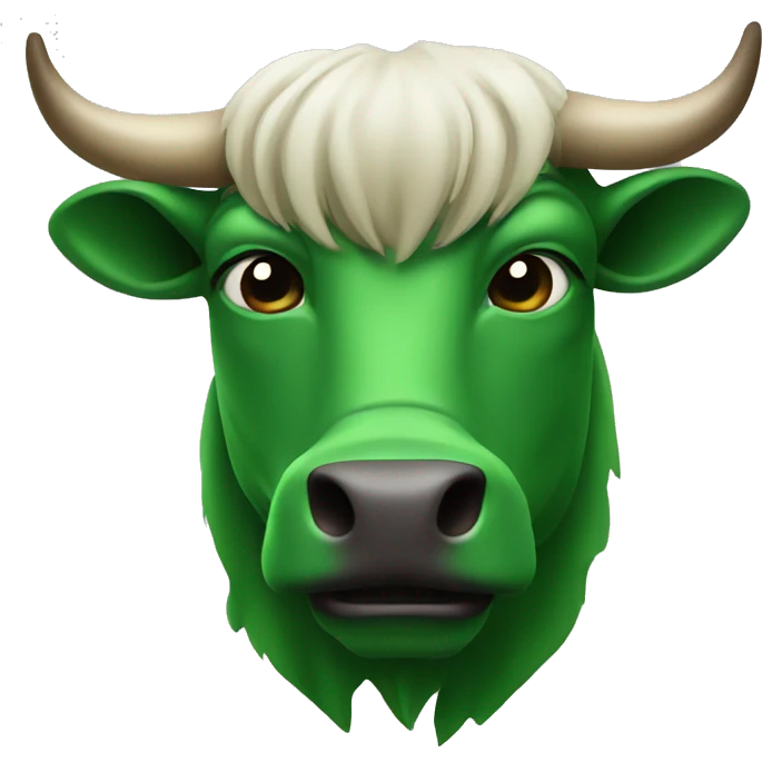 green bulls head emoji