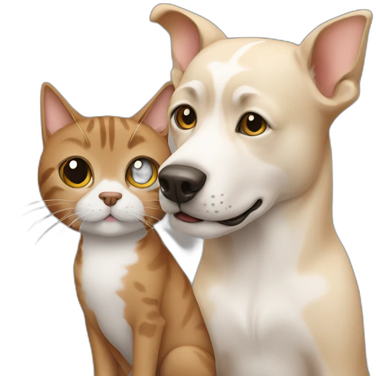 Dog with a cat  emoji