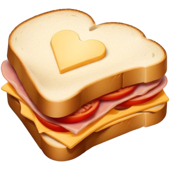 toasted ham, cheese and tomato sandwich emoji
