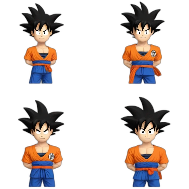 Goku fait du karaté emoji