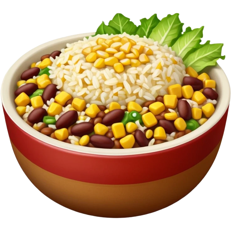 Chipotle bowl emoji