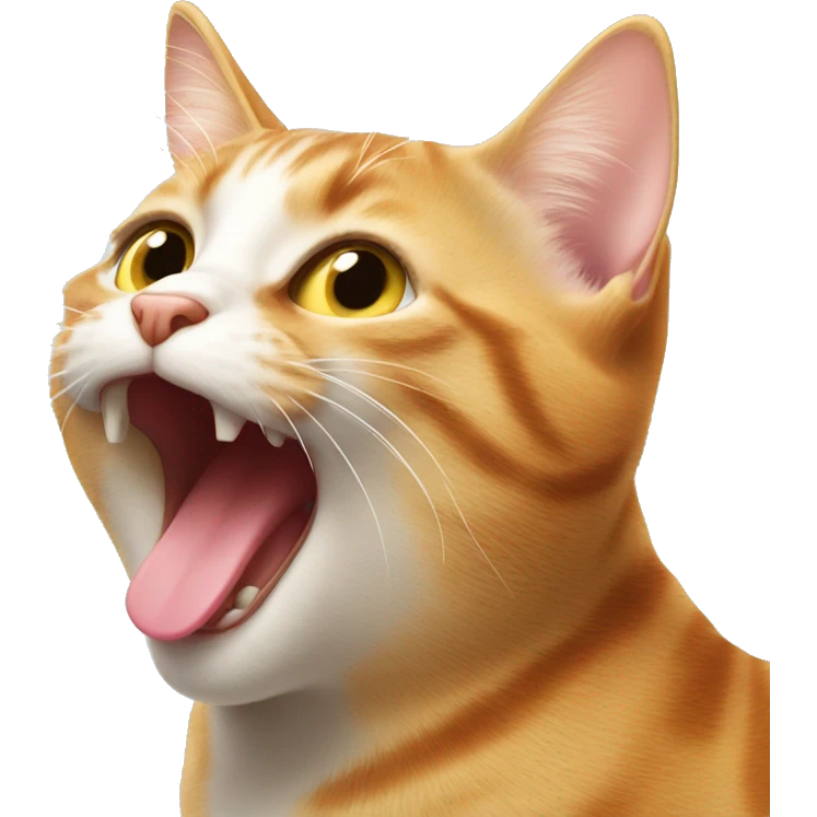 Cat licking itself emoji