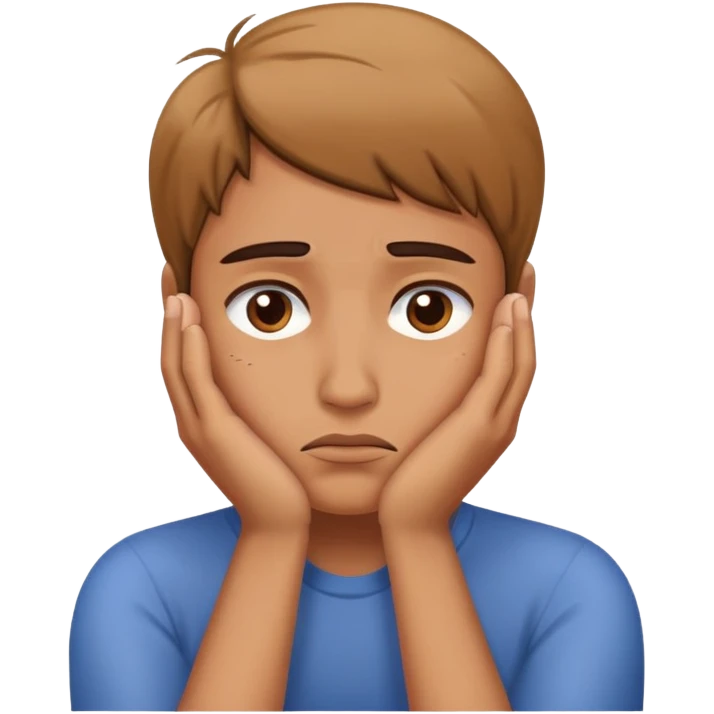 😔🤚🏽 emoji