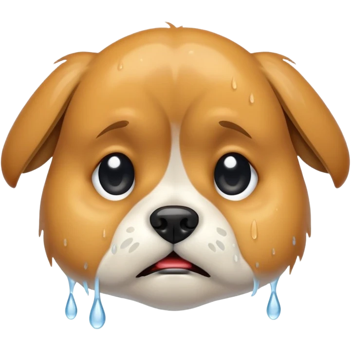 Собака плачет  emoji