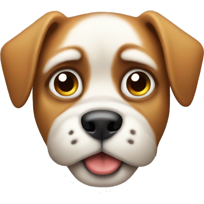 Angry puppy face emoji