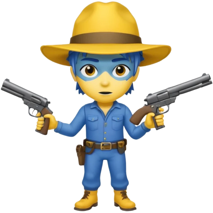 
Make a image of 67 foot with legs and hands they’re blue and 2026  that have yellow legs and yellow hunch and they’re they’re old they have the gun emoji
