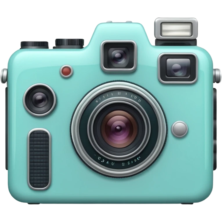 Pastel Teal Camera emoji