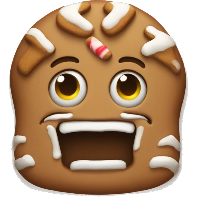 New Year's gingerbread emoji