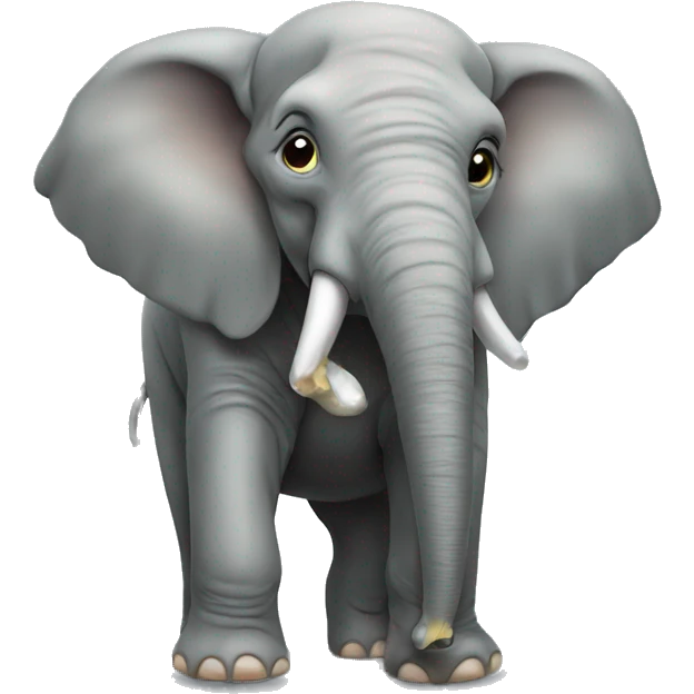 Elephant peeing emoji