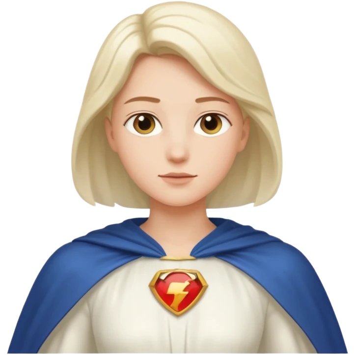 shoulder white cape emoji